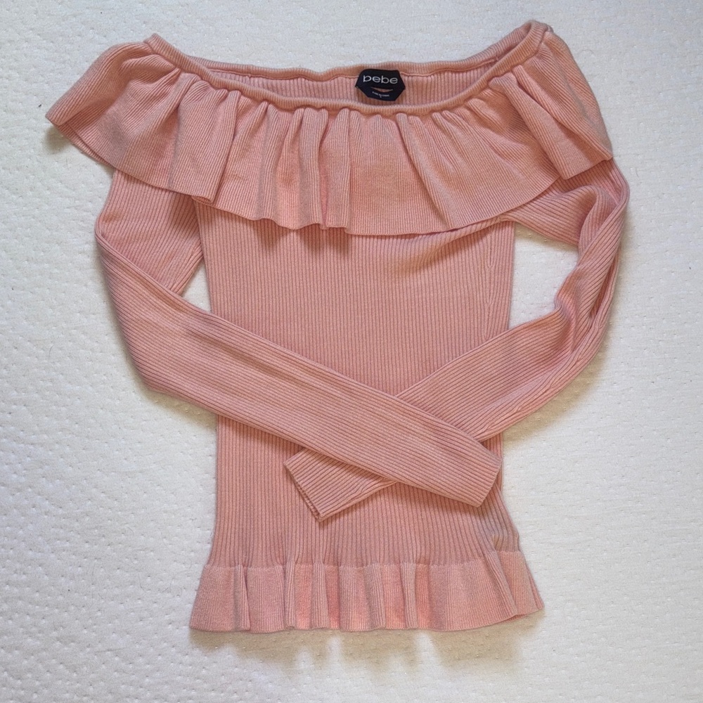 Bebe Blush Off-Shoulder Sweater
